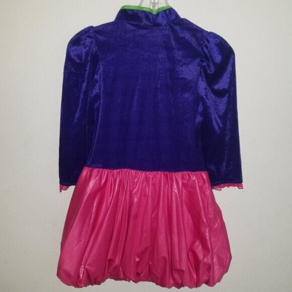 Teapot Tea Party Dress Costume Tween Girl XL 12-14 Pink Purple Yellow Bubble Hem - Picture 8 of 10